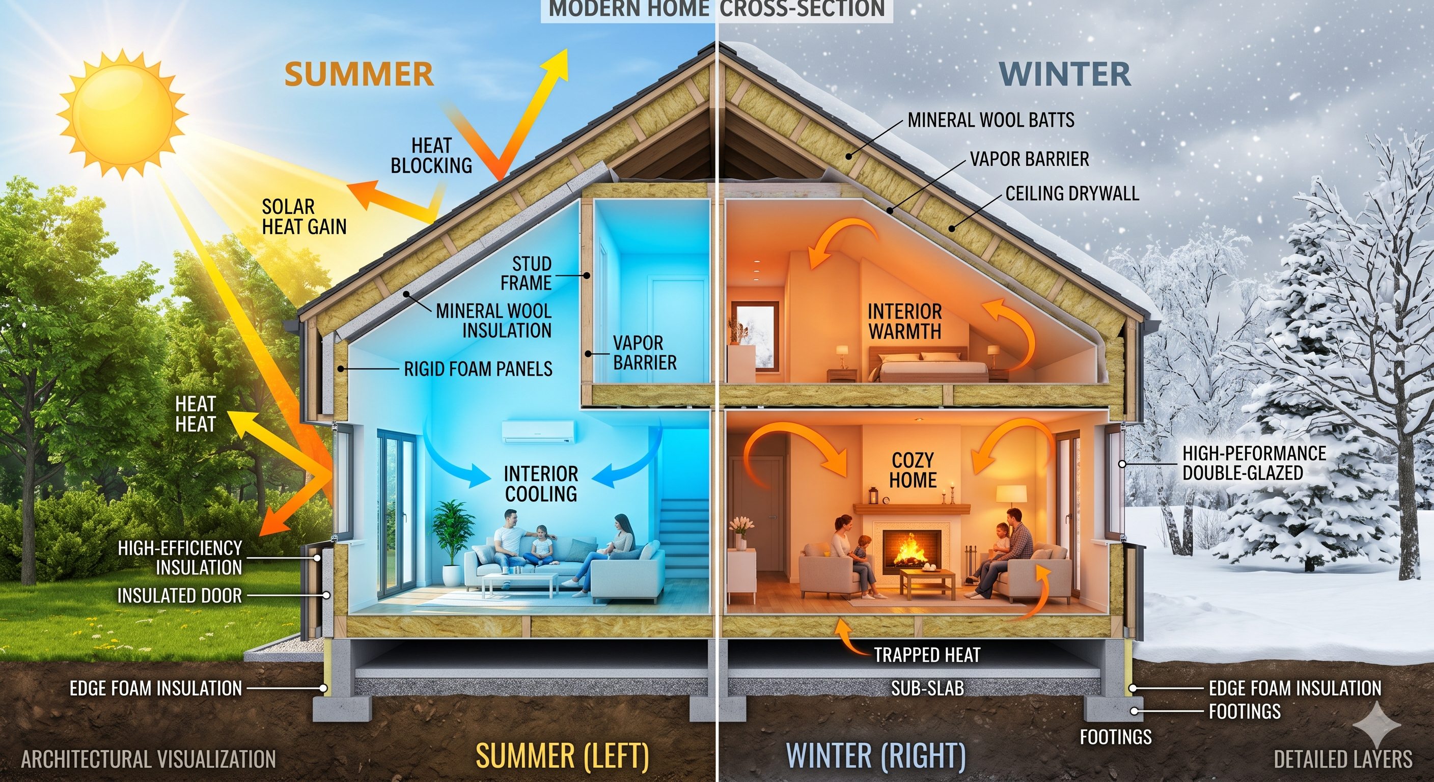 Aislamiento Térmico: Cómo Mantener tu Casa Fresca en Verano y Cálida en Invierno