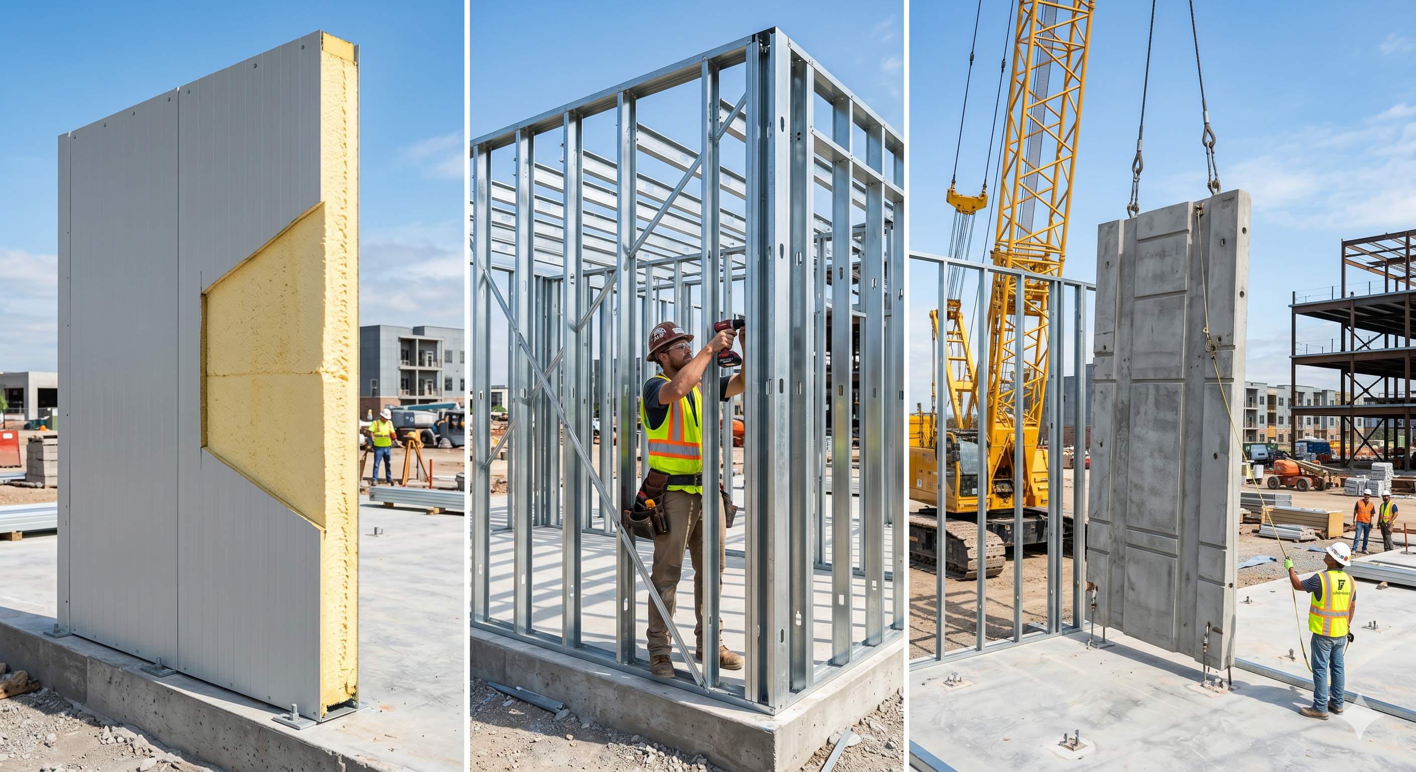 Construcción Rápida de Paredes: Isopanel, Steel Framing y Prefabricados